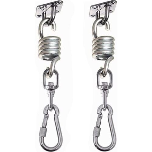 2Pcs Swivel Hooks for Hammock Swing Chairs Stainless Steel Hanging Seat Accessories Kit for Ceiling/Indoor/Outdoor