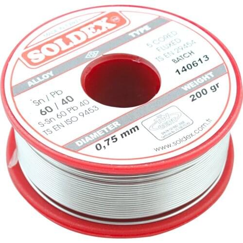 200 G LEHİM THIN 0,75 MM SOLDEX SN60 PB40