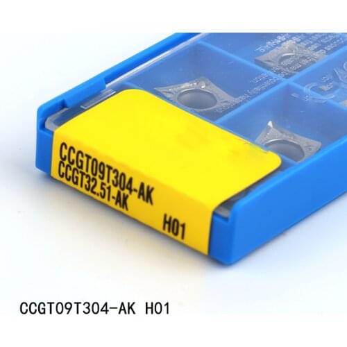 50pcs CCGT09T302 CCGT09T304 CCGT09T308-AK H01 Carbide Blade turning tool Aluminum cutter blade CNC Insert Lathe Cutting Tool