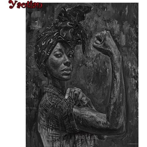 5D Diamond Painting Strong African American Woman Diamond Mosaic Diamonds Embroidery Cross Stitch Kit Decor Gift New Arrival