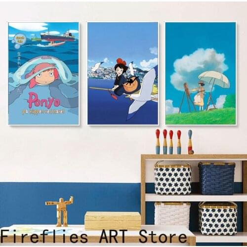 Hayao Miyazaki Anime DIY Diamond Painting Diamond Embroidery Full Round Drill Diamond Mosaic Cross Stitch Kits Home Decor