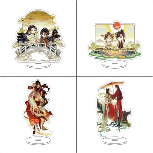 Anime Heavenly God blesses the people Hua Cheng Xie Lian Acrylic Stand Figure Model Plate Desk Decor Tian Guan Ci Fu Xmas Gifts