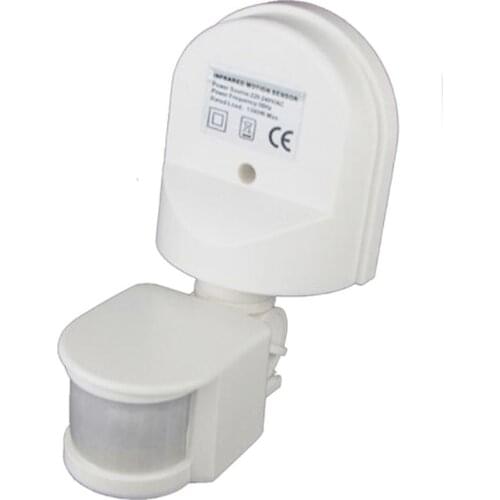 180 Degree 12M Automatic Adjustable Security Infrared Motion Sensor Switch 110V-220V PIR Detector Wall Mount Outdoor Light Lamp