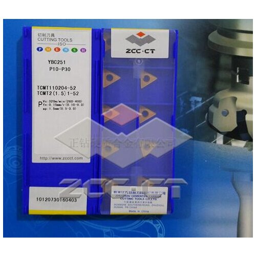 Free shopping! TCMT110204 -52 YBC251 lathe cutting tools CNC blade alloy carbide cutting tool carbide inserts