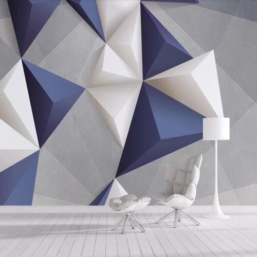 Custom large 3D wallpaper mural 3D three-dimensional geometric abstract background wall living room decoration wallpaper mural