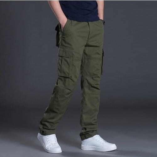 Spring Autumn Lightweight Multi Pocket Militar Tactical Cargo Pants Men Combat Army Military Pants Joggers Cotton Man Trousers