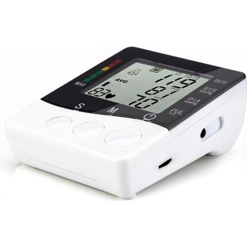 JZIKI Digital Automatic Arm Blood Pressure Pulse Monitor tonometer Portable bp Blood Pressure Monitors meter sphygmomanomete 868