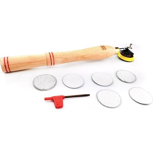 Woodworking Bowl Hand Sander Tool with Sanding Disc Pad for Wood Turner on Bowls Platters and Concave Surface Turning Polishing