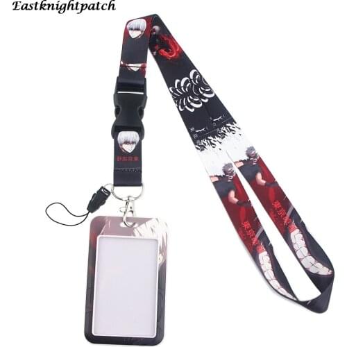 E2611 Anime Card Holders With Lanyard Name Credit Card Bus ID Holders Identity Badge With Neck Strap
