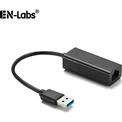 EN-Labs USB Ethernet USB 3.0 2.0 to RJ45 10/100/1000Mbps Gigabit Adapter for Laptop PC Android TV Set-top Network Card USB Lan