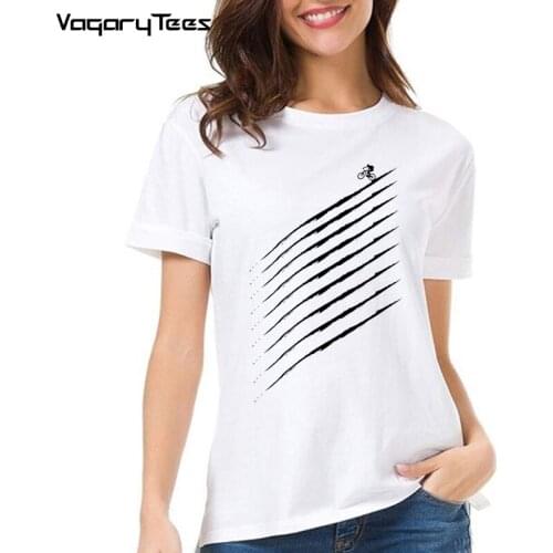 Bicycle Mountain Bike Extreme sports Cyclist Downhill MTB Gift Heartbeat Harajuku Streetwear tops T Shirt women Cycling tshirt