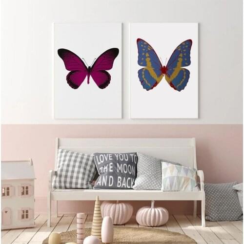 Colorful Butterfly Specimen Canvas Paintings Wall Art Picture Home Decorative Poster And Prints For Living Room