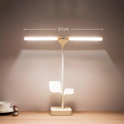 2500mAh Rechargeable LED Desk Lamp Rotatable Shadowless Reading Lamp Eye Protect Touch Control Study Room Workbench Lighting