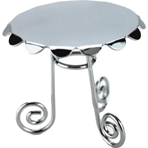 1/6 1/12 Dollhouse Miniature Round Alloy Furniture Table DIY Decoration Kids Toy