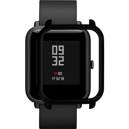 Fashion PC Case Cover Protect Shell For Xiaomi Huami Amazfit Bip Youth Watch Screen Protector Slim Colorful Frame PC Cover shell