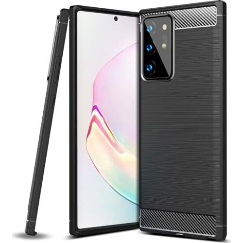 Note 20+ Carbon Fiber Case For Samsung Galaxy Note 20 Ultra Cover TPU Material Phone Case For Note 20 Pro Full Protective Fundas