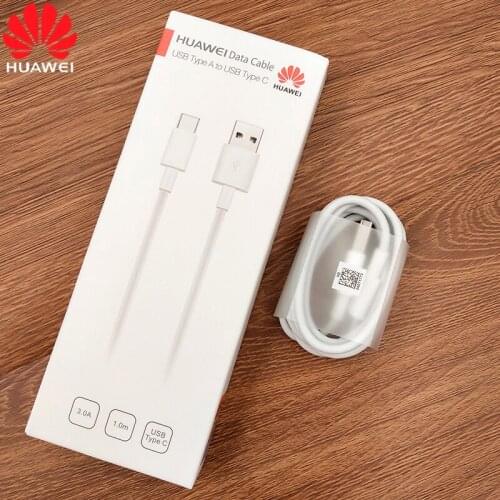 Original Huawei 3A Fast Charging Cable 1M USB Type C Data Sync Cord For Huawei P20 P30 Pro P10 Plus Mate 10 20 Pro Honor 20 Lite