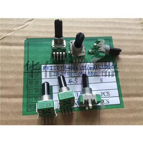 Original new 100% import 142 vertical single potentiometer 15C10K with stepping into the 20 points of the handle 18MMF (SWITCH)