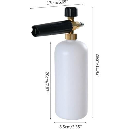 Adjustable Snow Foam Lance 1L Foam Cannon Soap Dispenser for Pressure Washer E5BE