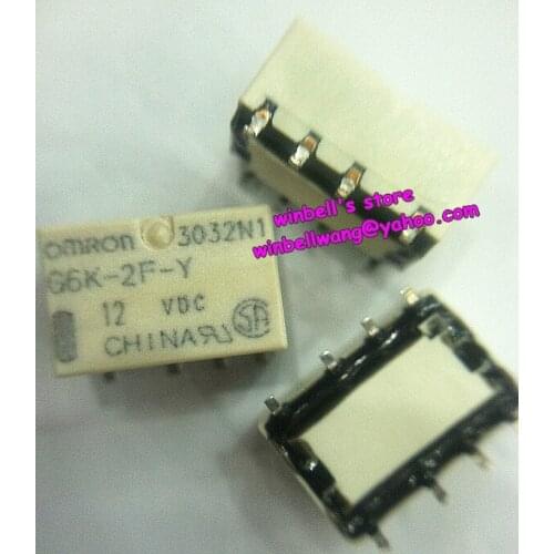 10pcs!Brand new G6K-2F-Y-12VDC DPDT 12V signal relay ,in stock