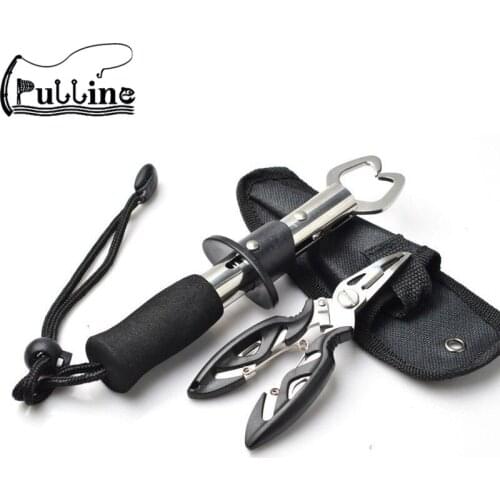 Stainless Steel Fishing Gripper With weighing and ruler Fish Grip Lip Clamp Grabber Fishing Plier Fishing Tackle Accessoryer