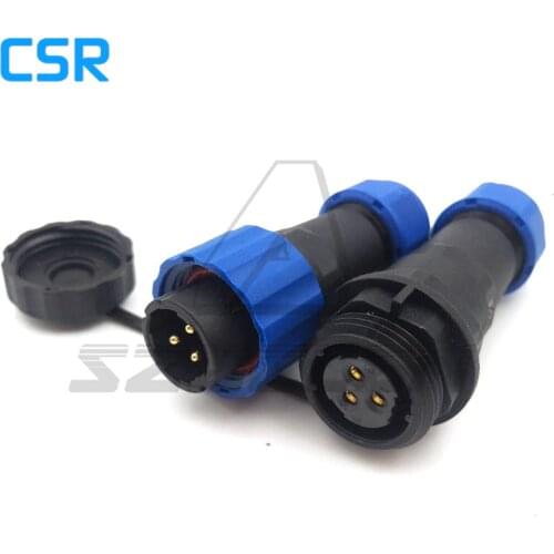 SD16 , 3pin waterproof connector, IP67 Waterproof Inline Cable Plug & Socket Connector Pair Multipole