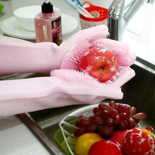 Silicone Cleaning Gloves Silicone Cleaning Gloves Multifunction Magic Silicone Dish Washing Gloves For Kitchen Household