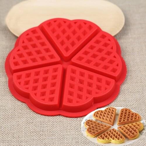 Silicone Cake Waffle Molds Maker Pan Non-Stick Cookie Muffin Baking Mould Bakeware Cake Chocolate Candy Mold Kitchen Baking Tray