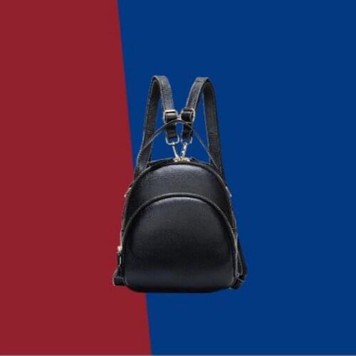 Womens Leather Bags2020new Top Layer Lychee Pattern Womens Backpack Multi-functional Shoulder Crossbody Handbag For Women