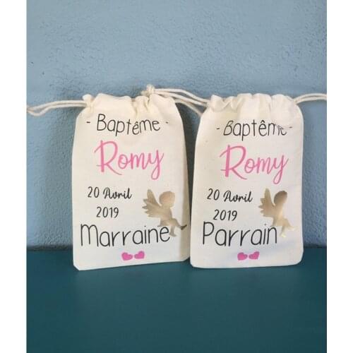 Baptism gift custom Baptism bags bachelorette favor gift bags pouch birthday hangovers bag recovery kit goodies bag welcome bag