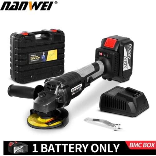 21V Light Weight rechargeable cordless brushless electric angle grinder