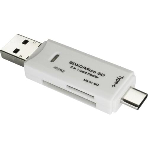 2021 New USB3.1 Card Reader High Speed SD TF Micro SD Card Reader Type C USB C Micro USB Memory OTG Card Reader For Dropshipping