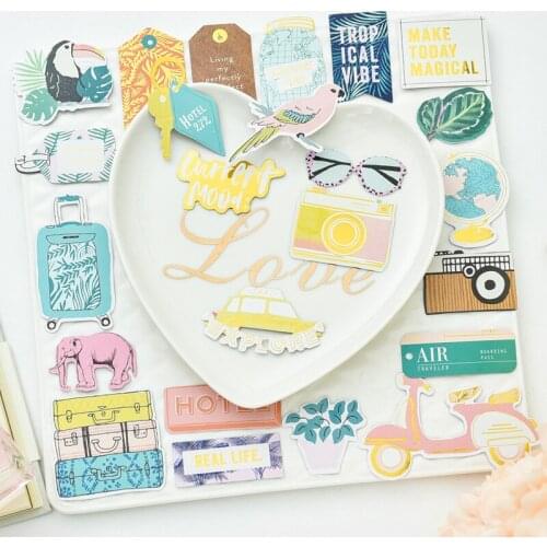 YPP CRAFT Make Today Magical Colorful Cardstock Die Cuts for DIY scrapbooking/photo album/ Planner Decoration Crafts