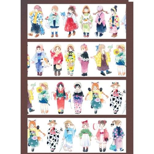 1 Loop Washi Tape Kawaii Girls Paper Pet 76cm School Supplies