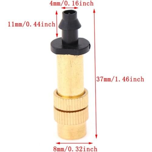 1Pcs Hot New Adjustable Brass Spray Sprinklers Nozzle Misting Systems Atomizing Sprinkle For Garden Lawn Watering Irrigation