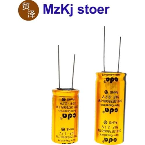 1PCS New 2.7V 25F 30F 100F Taiwan CDA Super Capacitor