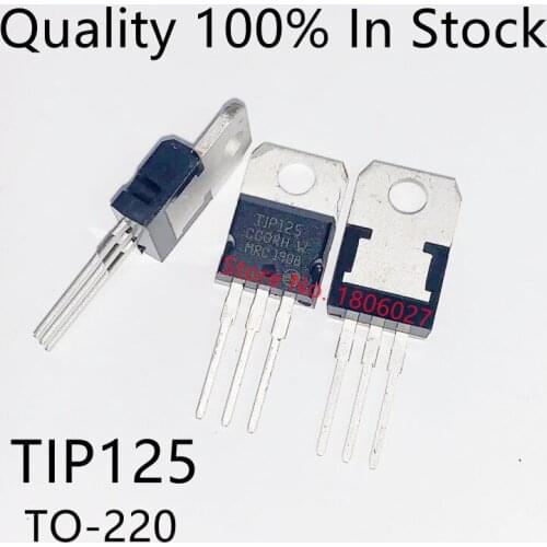 10pcs/lot TIP125 5A / 60V Darlington tube power tube transistor TO-220