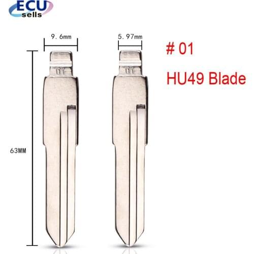 2PCS X #01 Key Blade for KD900/ KD-X2/ VVDI Remote key for VW Santana Jetta Golf for Audi 100 #01 Blank