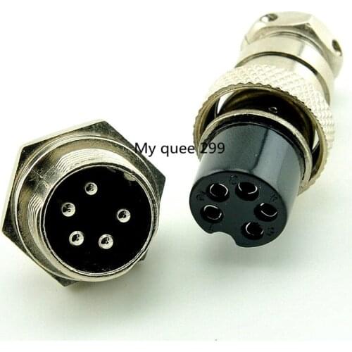 5PIN 16mm gx16-5 core aviation plug cable connector plug + socket 5 pairs