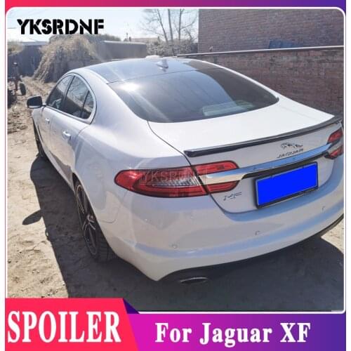 Car Styling High Quality PU Material Unpainted Color Rear Roof Wing Lip Trunk Spoiler Wing For Jaguar XF 2012 2013 2014 2015
