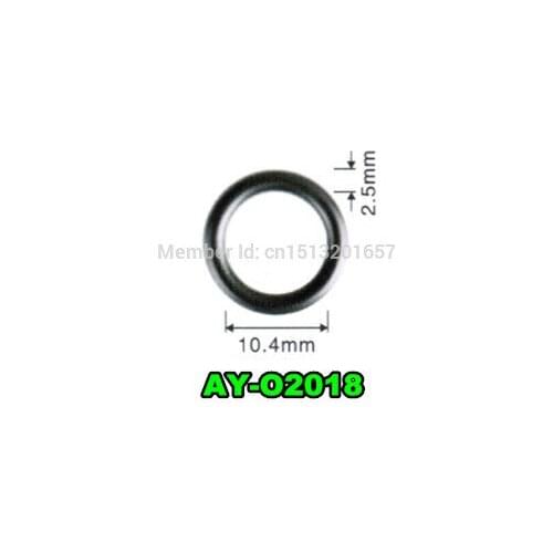 Free shipping 200pieces fuel injector lower orings seal 10.4*2.5mm for AY-O2018