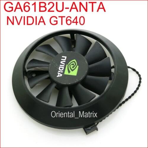 Free Shipping GA61B2U-ANTA 12V 0.30A 78mm 34*34*34*34mm For NVIDIA GT640 Graphics / Video Card Cooler Cooling Fan 2Pin