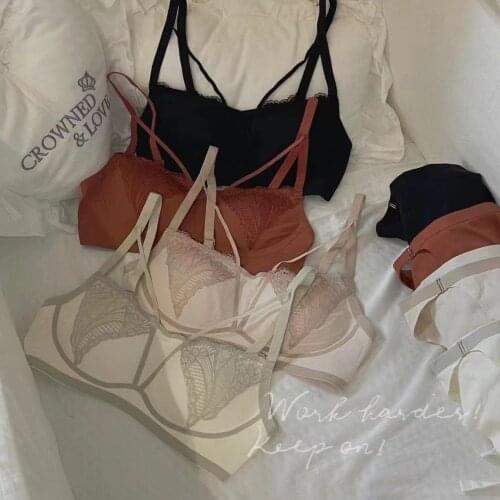 Only A Bra, Hollow Out Bras ,One-Piece Seamless Bralette, Thin Bra With Pad, Push Up Smooth-Surface Women Sexy Underwear