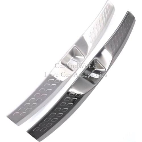 For Toyota C-HR CHR 2017-2019 Rear Guard Strips Trunk Bumper Trims Tail Door Sill Pedal Frame Cover Stainless Car Accessories