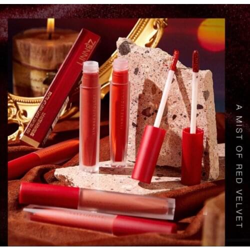 Perfect Red Velvet Soft Mist Lip Glaze Diary Same Lip Gloss Waterproof Lasting Not EasyTo Fade Lipstick Lip Mud Lip Gloss TSLM1