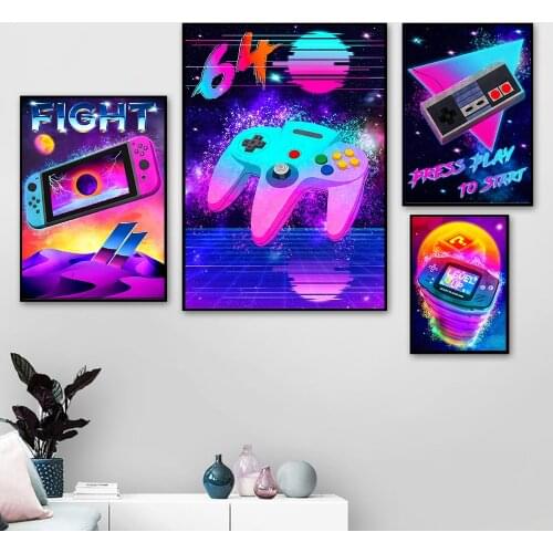 Surprise Box 5D Diamond Painting Retro Game Poster Cross Stitch Kits Diamond Embroidery Rhinestone Mosaic Room Decor