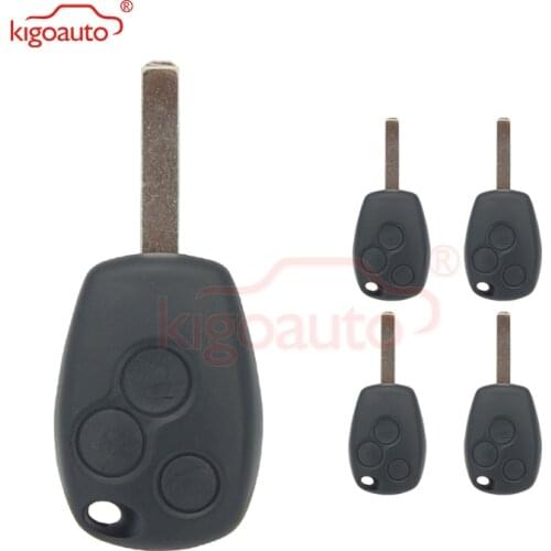 Kigoauto 5pcs for Benz Smart Fortwo 453 2015 2016 Remote key 3 button 434Mhz VA6 blade 4A chip