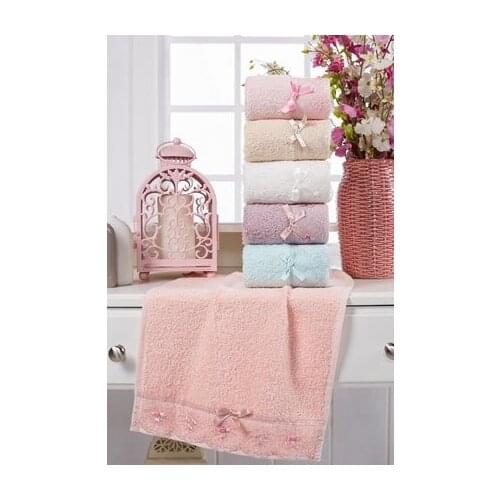 % Cotton Lacy Laced Hand Towel small size for Turkish towel hand 6 pieces bundle