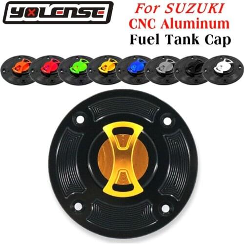 For SUZUKI GSXR1300 GSX1300R Hayabusa GSX600F GS600F GSF1200 Bandit Motorcycle CNC Fuel Tank Cap Gas Oil Tank Cover Petrol Cover