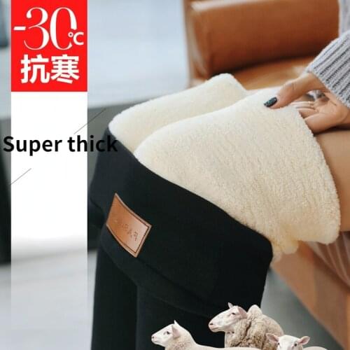 Legging Women Plus Velvet Thick Lamb Cashmere Seamless Leggings Cotton High Waist Oversized Autumn Winter Warm Pants for Women